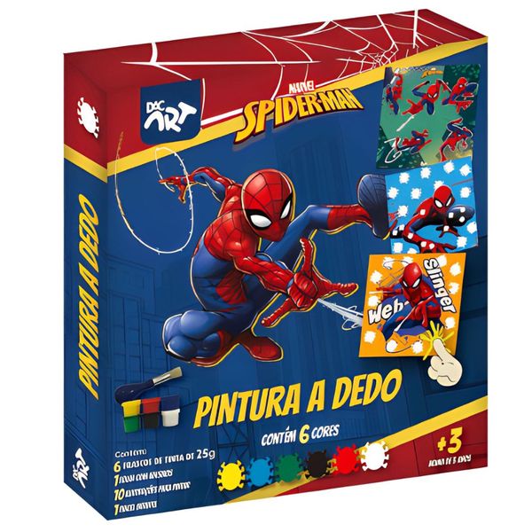 CONJUNTO PINTURA A DEDO HOMEM ARANHA 4714DAC