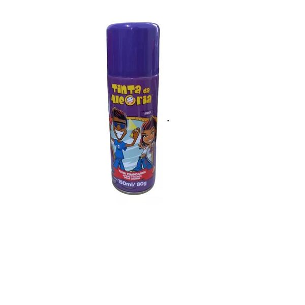 Tinta para Cabelo Spray - Alegria - Cor Roxa - 150ml