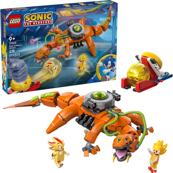 Lego Sonic Super Shadow vs Biolizard 77003 com 419pcs
