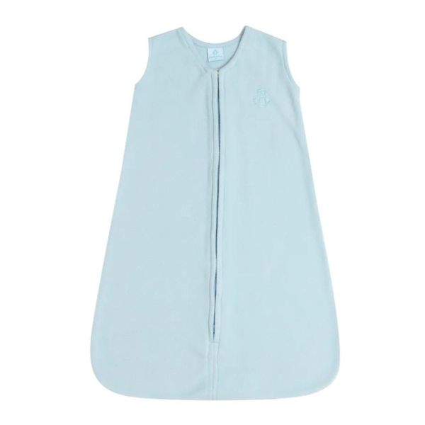 Saco de Dormir em Soft Anti Pilling Azul Bebê – Casulo