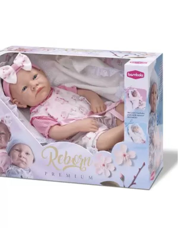 BONECA REBORN PREMIUM MENINA BAMBOLA - 883