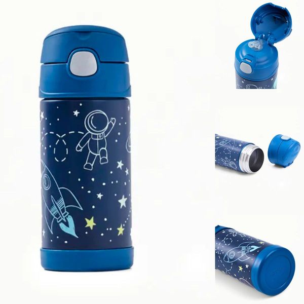 GARRAFA TÉRMICA FUNTAINER ASTRONAUTA AZUL - 355ML - THERMOS