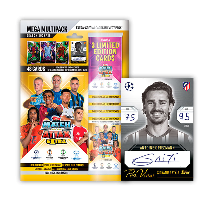 Conjunto de Cartas - Match Attax Extra - Club Competitions - Temporada 2025 - Topps