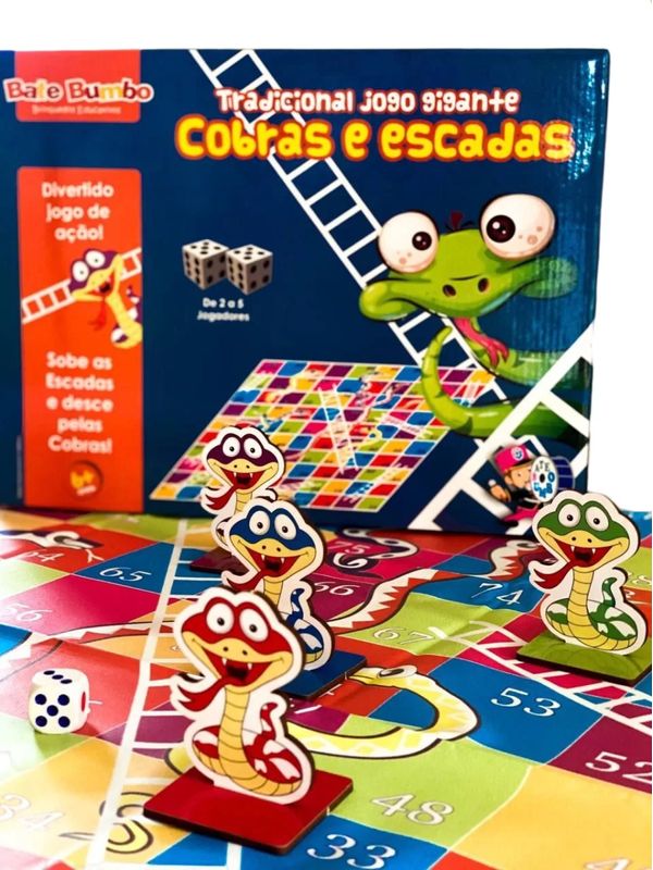 JOGO COBRAS E ESCADAS GIGANTE