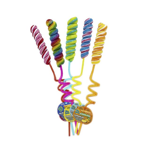 Pirulito - Twist Straw Pop - com Canudo - Sortido - Kids Zone