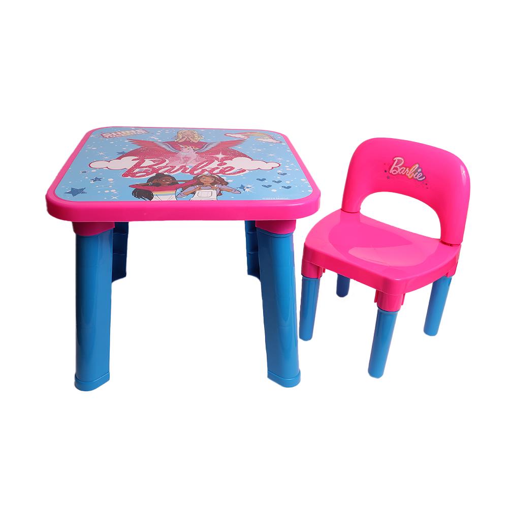 Mesa de Atividades - Barbie - com Cadeira - Fun