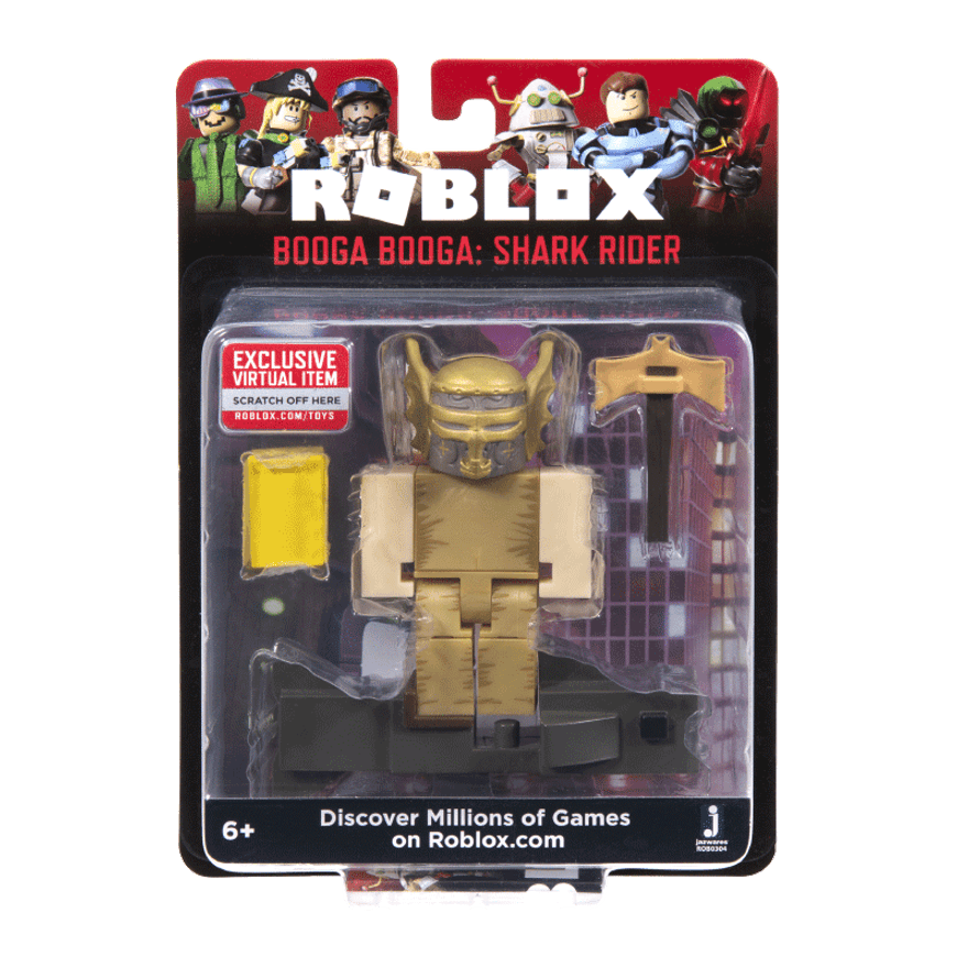 Boneco Roblox Booga Booga Shark Rider Codigo Virtual Ri Happy Brinquedos - como se transformar no jogo transformers roblox