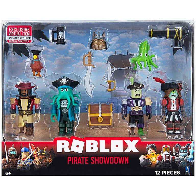 Roblox Pack 4 Bonecos Pirate Showdown Codigo Virtual Ri Happy Brinquedos - homem de ferro no roblox