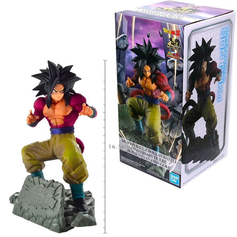 Boneco Dragon Ball - Goku S Saiyajin 4 - Dokkan - Banpresto - Ri Happy