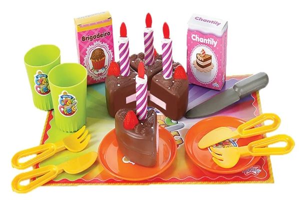 Kit Festa de Aniversário Comidinhas Com Velcro Crec Crec