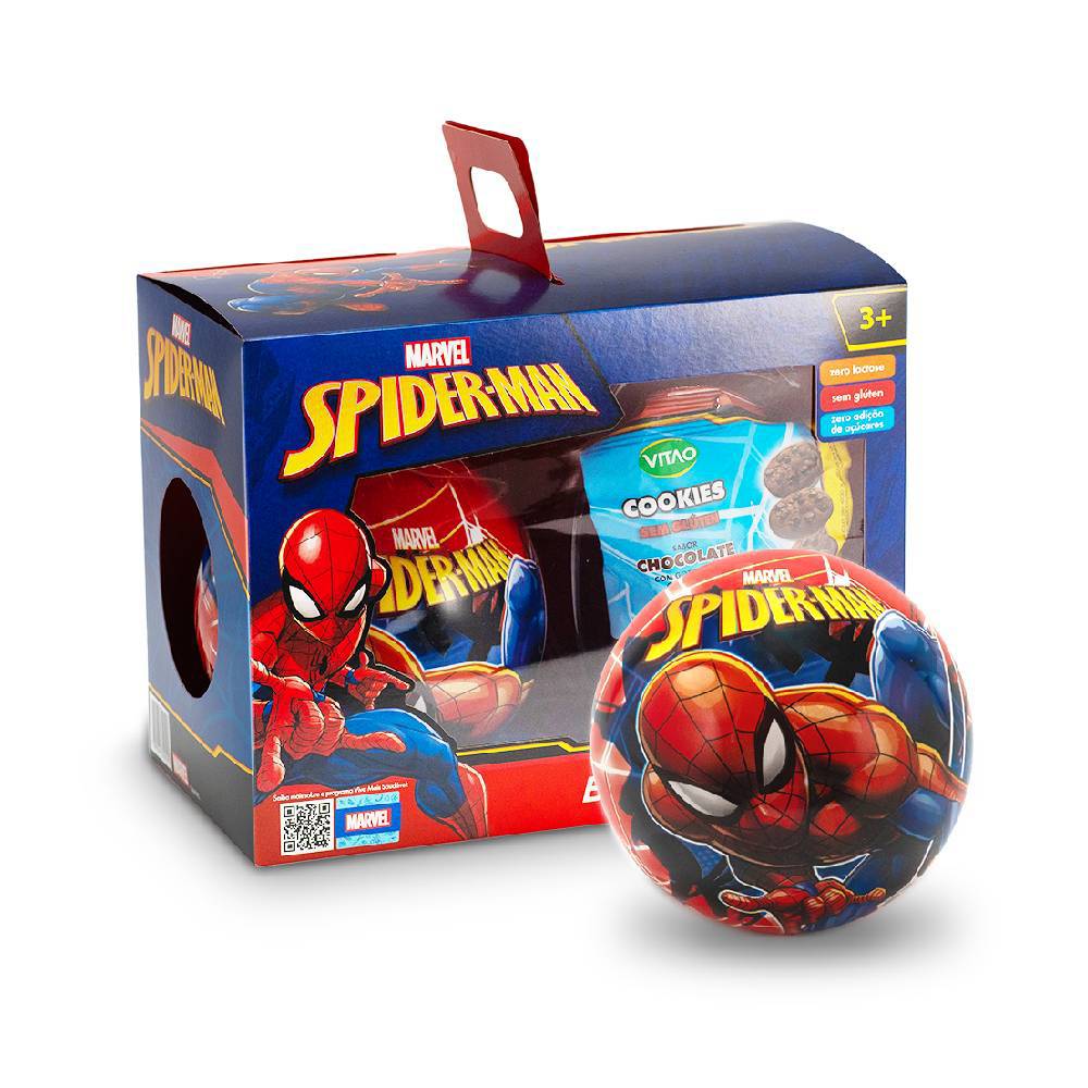 Home 48 Kit Pascoa Disney Marvel Homem Aranha Bola de Vinil Cookie 0