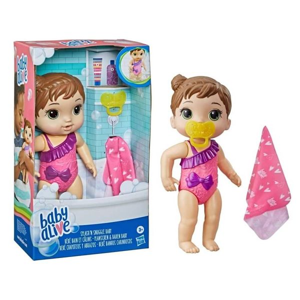 Baby Alive Banhos Carinhosos Morena - Hasbro