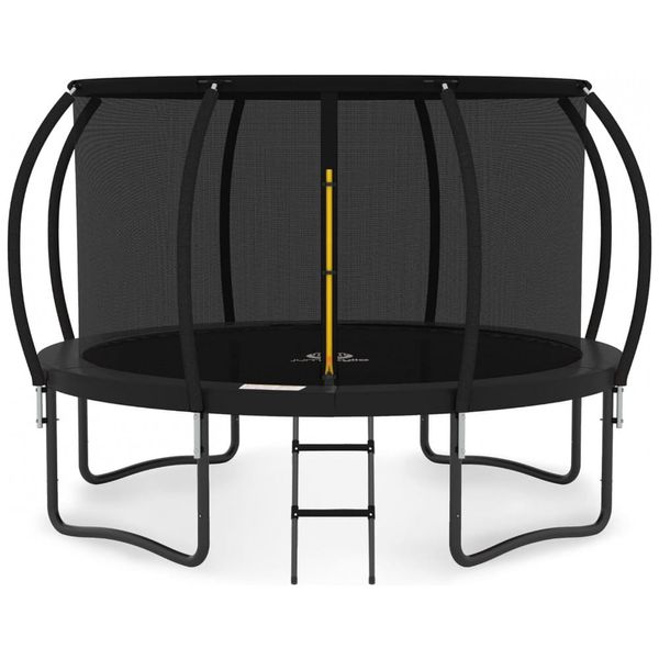 Cama Elástica Recreativa Capacidade 181 kg Tamanho 3,65 Metros, Preta