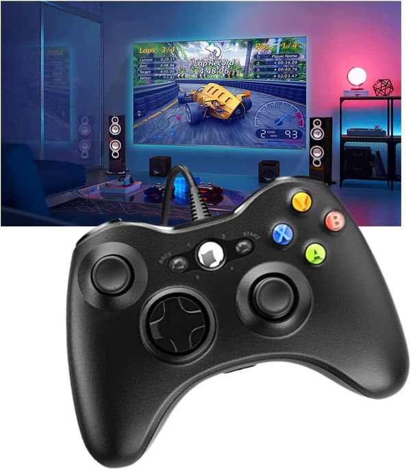 Controle Para Jogar na Tv Samsung Cu8000 Cu7700 Bu8000 Qled 4k controlador de jogo para 360 com dupla vibração Turbo