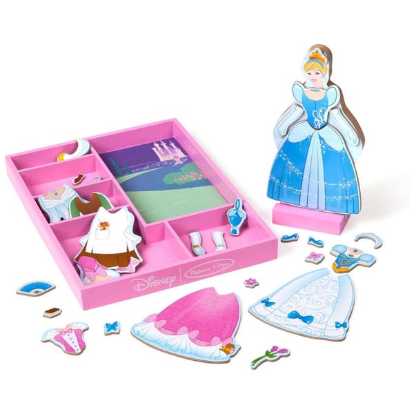 Boneca Magnética Disney Cinderela com 30 Peças para Crianças Acima de 3 Anos, Melissa & Doug