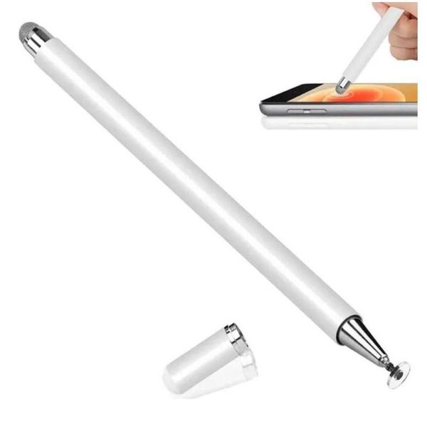 Caneta Capacitiva Metal Touch Screen para Tablet, Kindle, Galaxy e iPad Prata