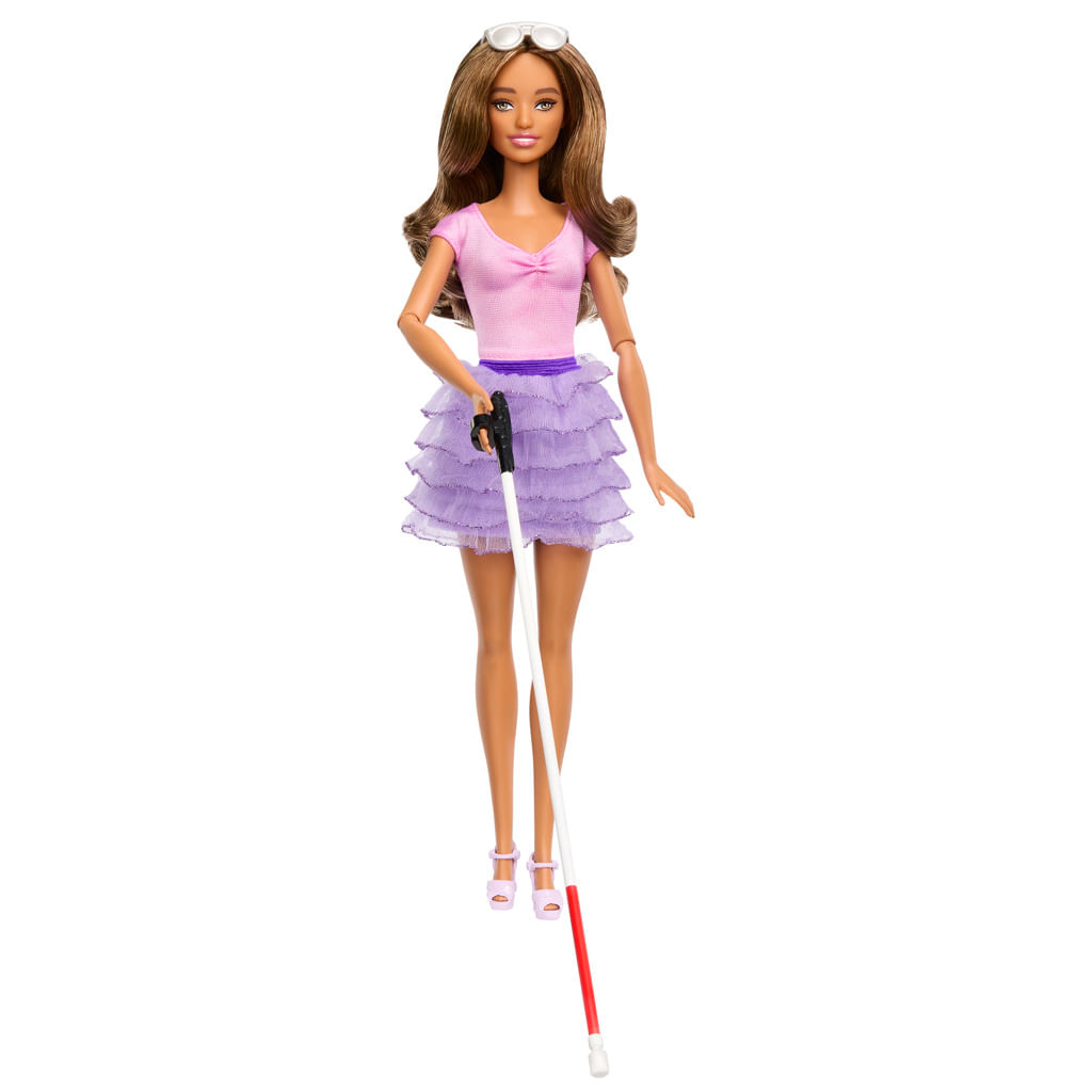 Boneca Barbie com Deficiência Visual - Rosa - Mattel
