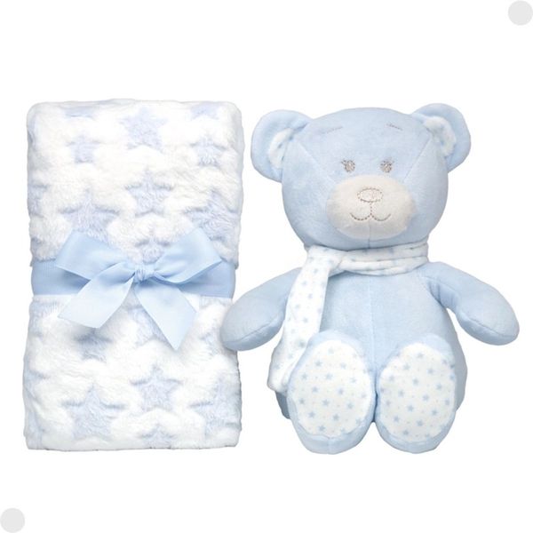 KIT SONINHO URSINHO COM MANTINHA AZUL - BUBA