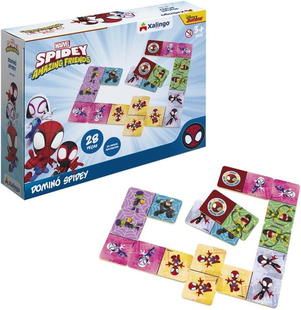 Jogo de Dominó Homem Aranha Spidey 28 Peças Xalingo