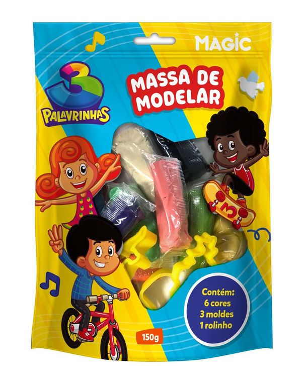Massinha de Modelar 3 Palavrinhas - 150g