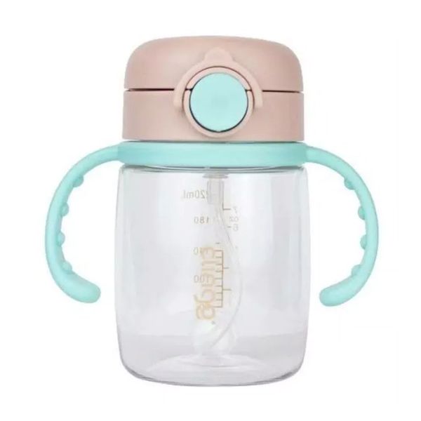 Copo Tritan Bits Canudo 220ml +6m Neutro Clingo