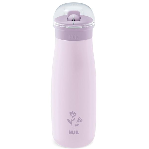 Copo Mini-me Flip Inox 500ml +12m Lilás Flores Nuk