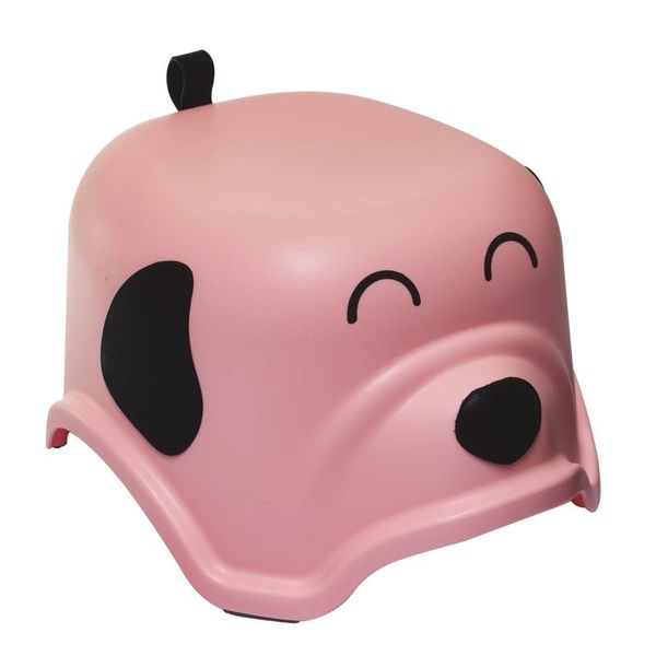 Banquinho Infantil Degrau Auau Rosa Kababy