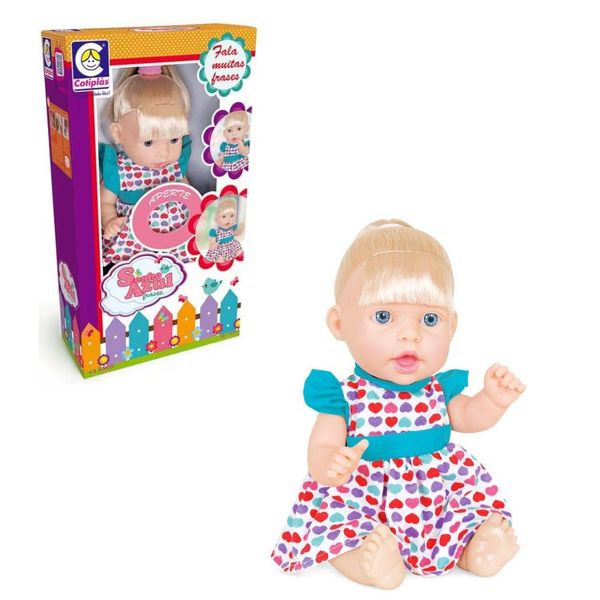 Boneca Sonho Azul Frases - Com Som - Cotiplás