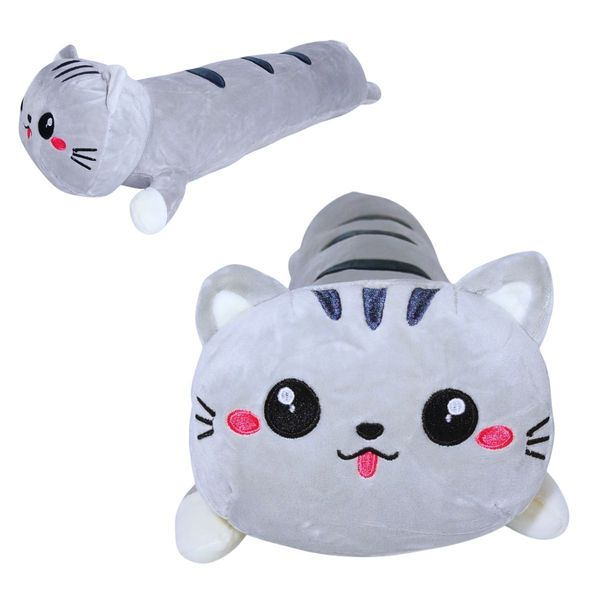 Pelúcia Almofada Nick Fofy Toys Cinza | Confortável, Charmosa e Perfeita para Decorar ou Presentear com Muito Afeto