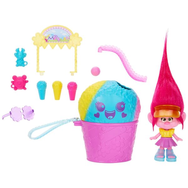 Boneca Trolls Fun Fair Surprise com 10 acessórios Temáticos de Carnaval, Mattel
