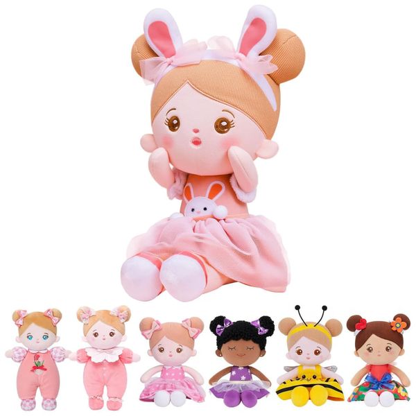 Boneca de Pelúcia Fofinha OUOZZZ para Bebês Meninas Primeira Boneca de Páscoa Coelho de Pelúcia para Crianças Brinquedos de Páscoa Decorações Cestas