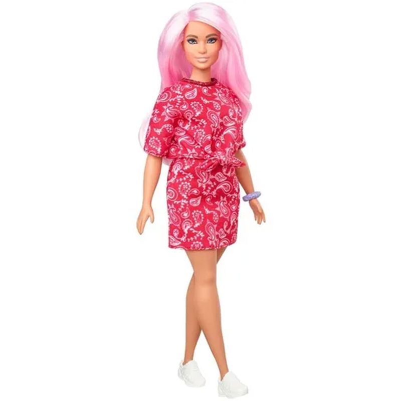 Comprar Boneca Barbie Fashionista vestido às riscas de Mattel