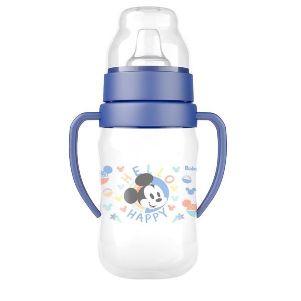 Super Copo Treinamento 300ml C/ Alça e Bico Flexível Mickey Disney BabyGo
