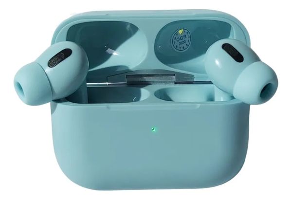 Fone de Ouvido In-ear Bluetooth 5.0 Sem Fio Som HiFi Cor Azul Claro