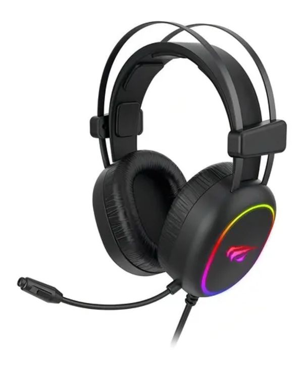 Fone de Ouvido Headset Gamer Havit H2016d Led Rgb Cor Preto