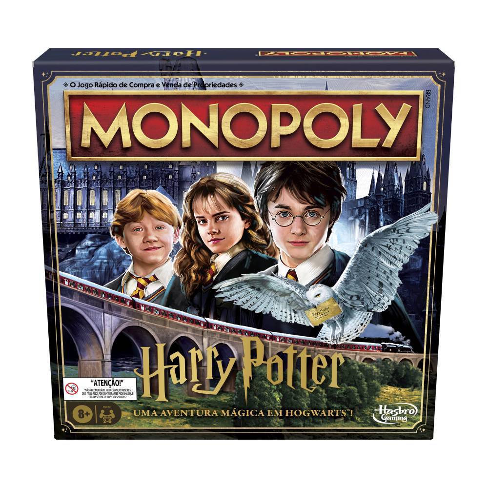 Jogo de Tabuleiro - Monopoly - Harry Potter - Hasbro
