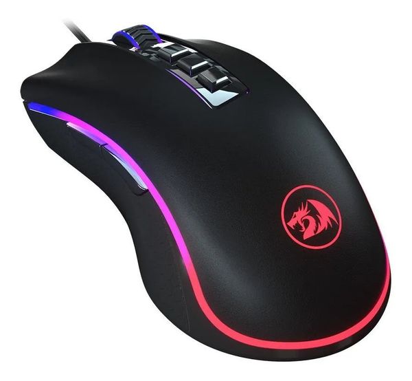 Mouse Gamer com Fio Redragon M711-FPS King Cobra Chroma 24000 Dpi Cor Preto