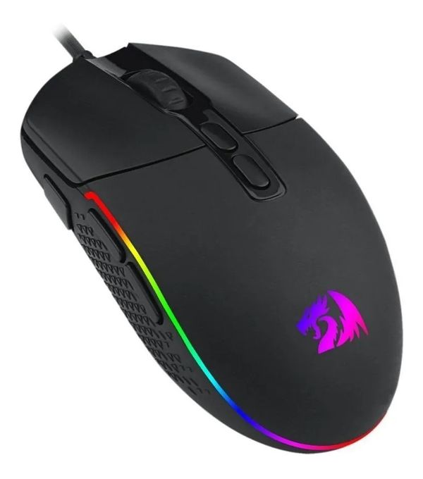 Mouse Gamer com Fio Redragon Invader M719-RGB 10000 Dpi Cor Preto