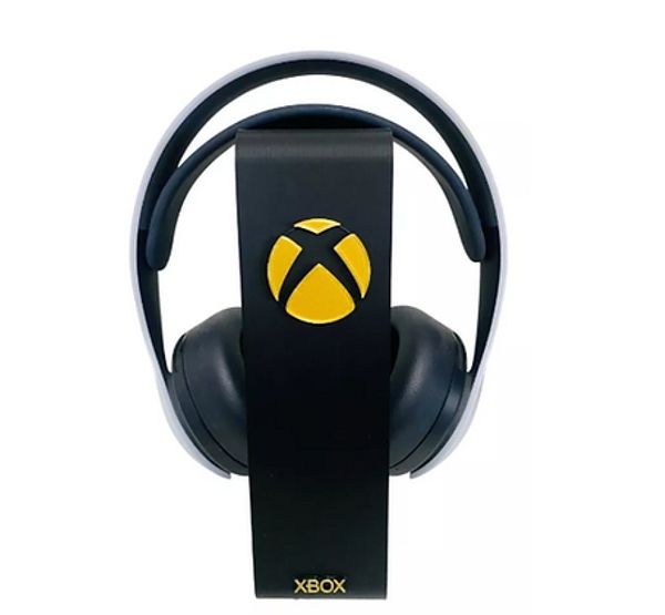 Headset Gamer Suporte Fone de Ouvido para Video Game Xbox Logo Gold
