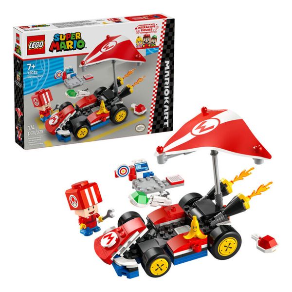 Super Mario Mario Kart: Veículo Kart Padrão Lego 72032