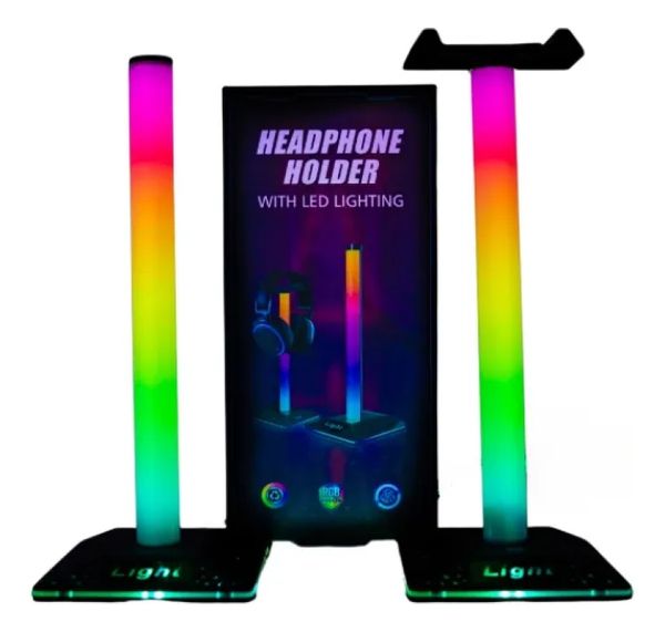 Headset Gamer Suporte Fone de Ouvido Rgb Usb