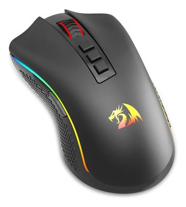 Mouse Gamer sem Fio Redragon Cobra M711-Pro Rgb 16000 Dpi Cor Preto