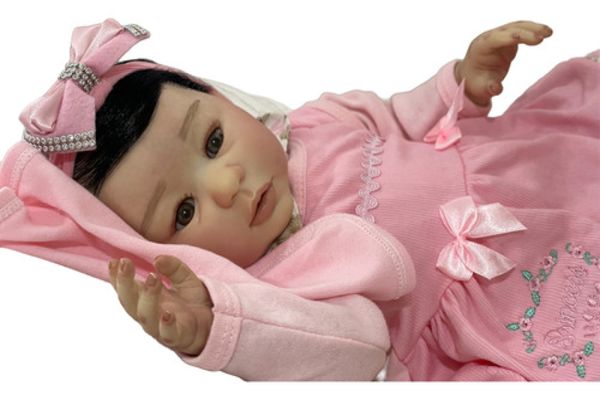 Bebe Reborn Boneca Princesa Silicone Fofa Realista K04