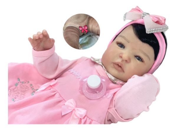 Bebe Reborn Princesa Banho - Mama E Faz Xixi