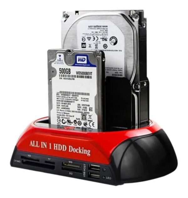 Hd Externo Case Dock Station 2 Sata 2,5'' 3,5'' IDE Usb