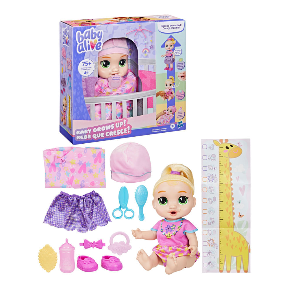 Boneca - Baby Alive - Bebe Cresce - Lala - Hasbro