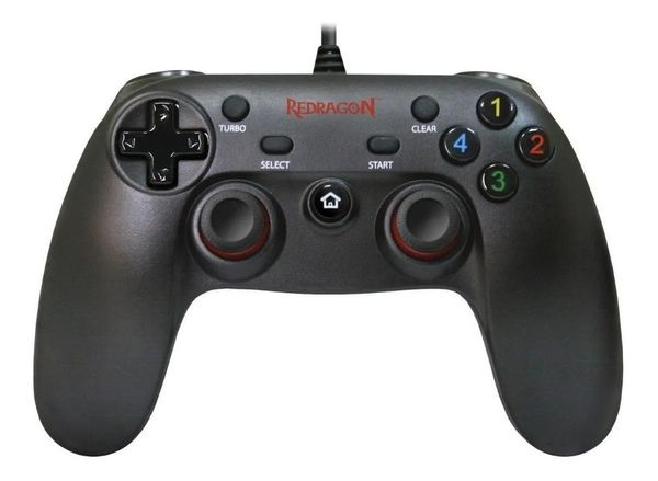 Controle com Fio Redragon Saturn G807 Usb Gamer PC Preto