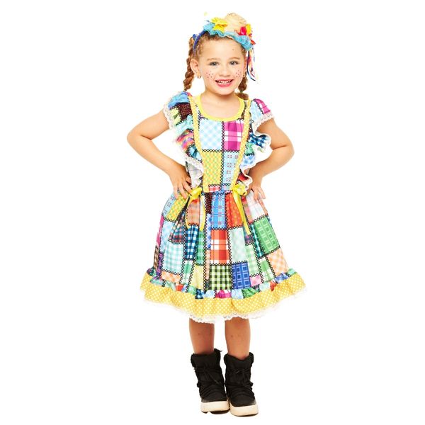 Vestido Infantil Festa Junina Quadrilha Menina Marcinha Caipirinha M