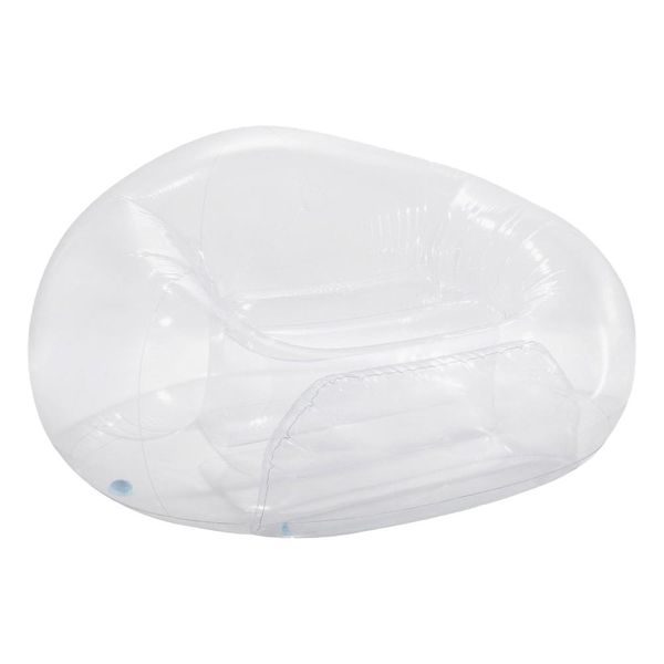 Poltrona Sofá Inflável Beanless Individual Transparente Intex