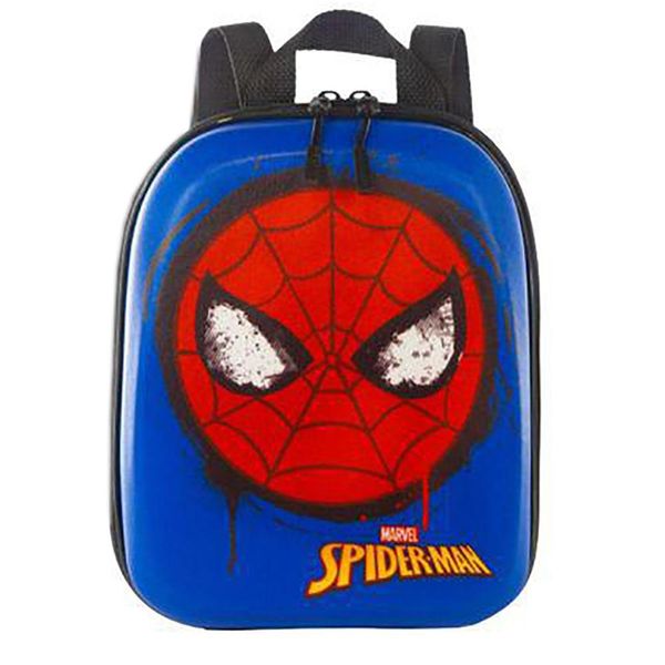 Mochila Pequena Maxtoy 3D Homem Aranha Azul Único